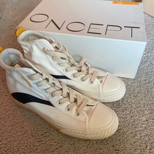 Oncept High-Top Sneakers - White and Black